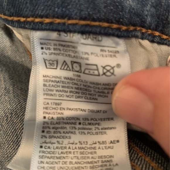 Old Navy Womens Slim Skinny Jeans Blue Stretch Mid Rise Medium Wash Denim 4 - Picture 4 of 4